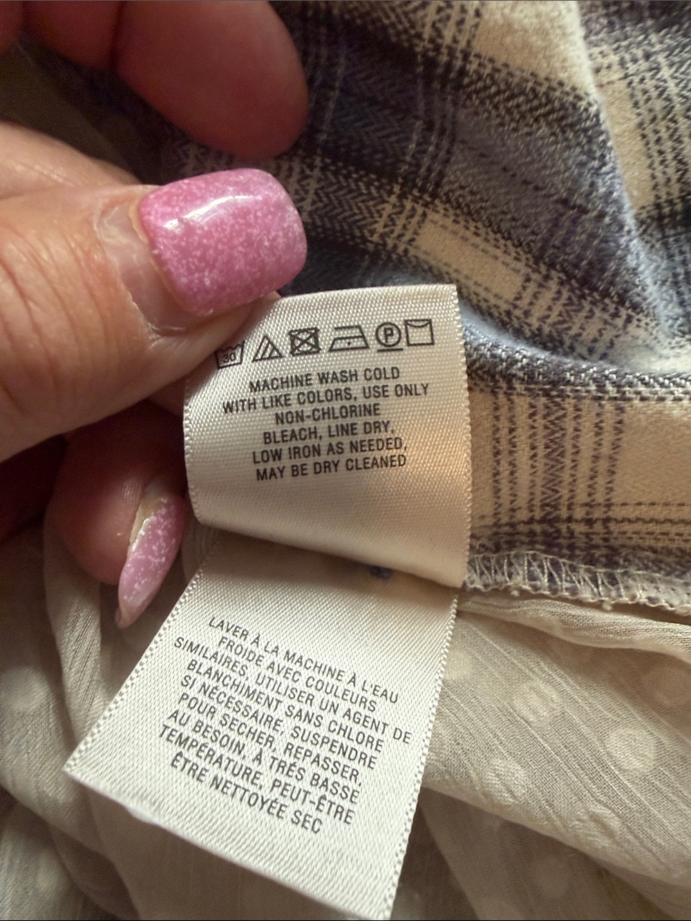 Anthropologie Holding Horses Blue and White Willow Ridge Plaid Button-Down Shirt - Picture 7 of 10